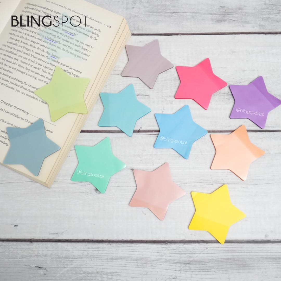 Star Colored Translucent - Transparent Sticky Note