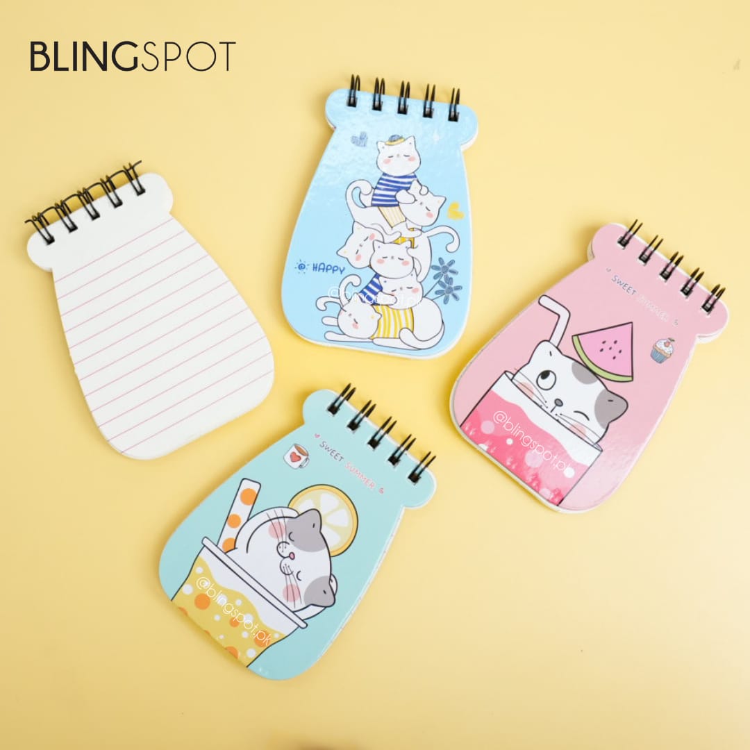 Cute Cat Spiral Notepad - Style 2