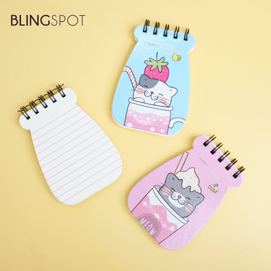 Cute Cat Spiral Notepad - Style 1