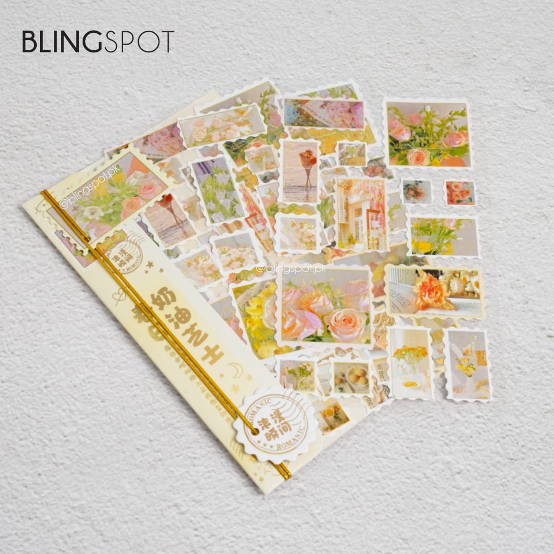 Natural Floral  Foiled Stamp  - Sticker