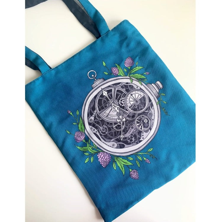 Vintage Clock Whimsy - Tote Bag Style 1