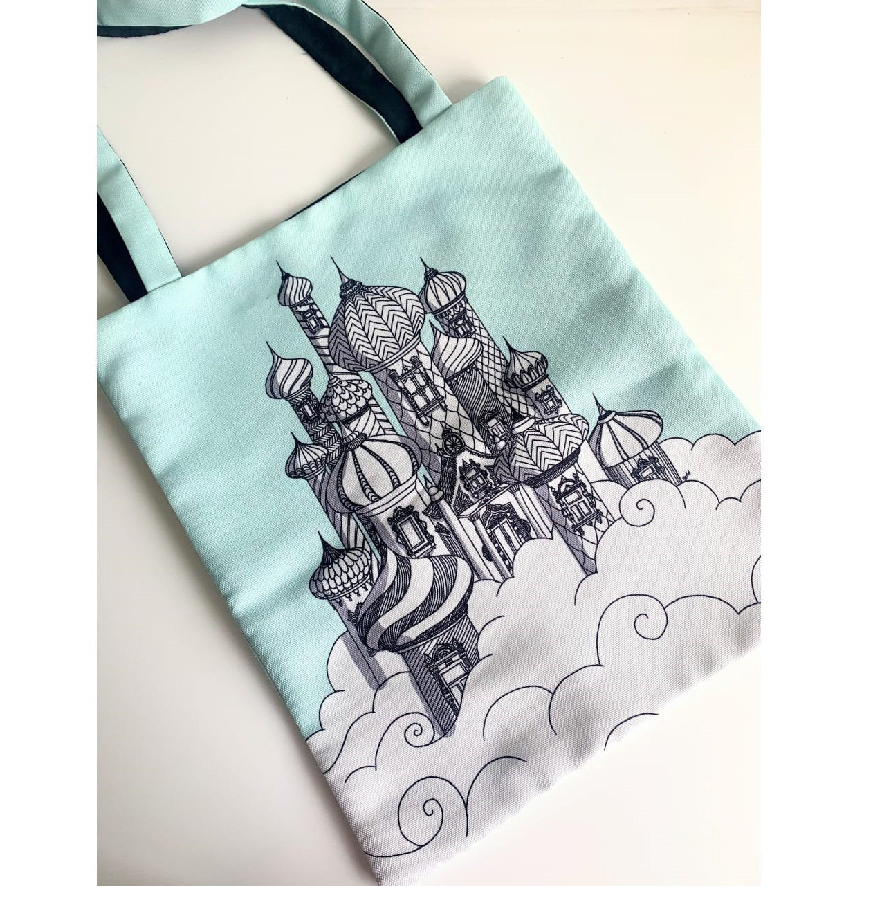 Vintage Prayer Mosque  Whimsy - Tote bag Style 1