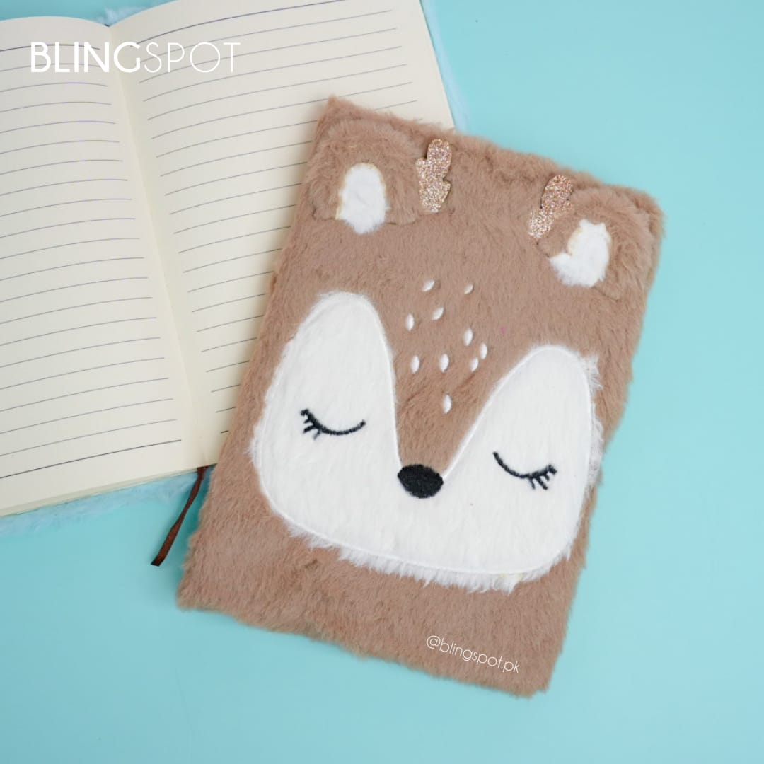 Cute Deer  - Fluffy Journal
