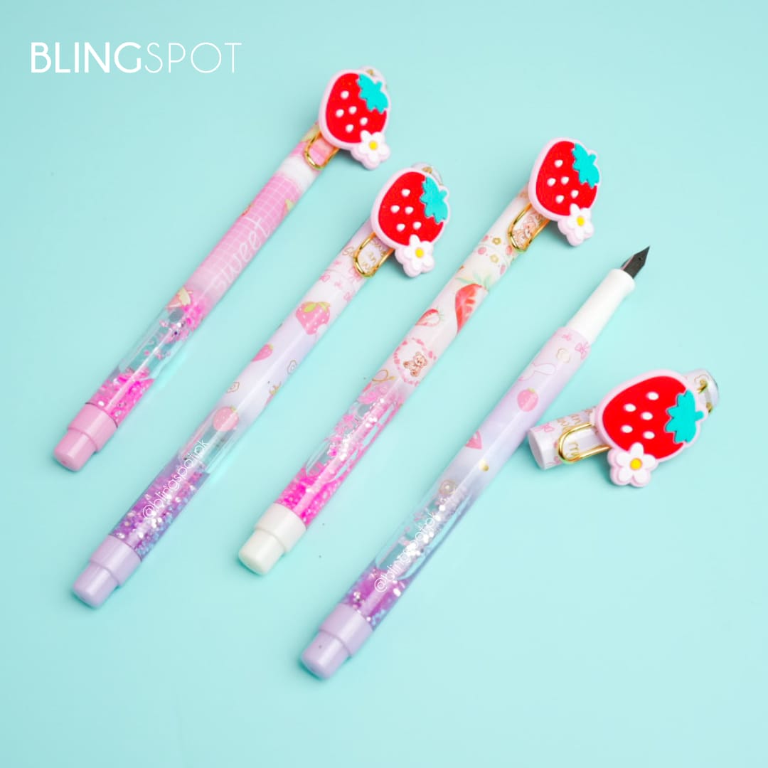 Strawberry Gel Pen Set - M&G | Artiful Boutique
