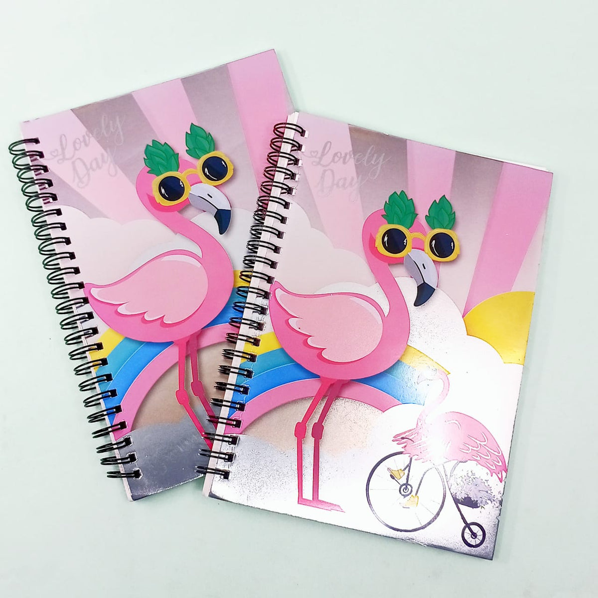 Flamingo Shiny Spiral - Journal