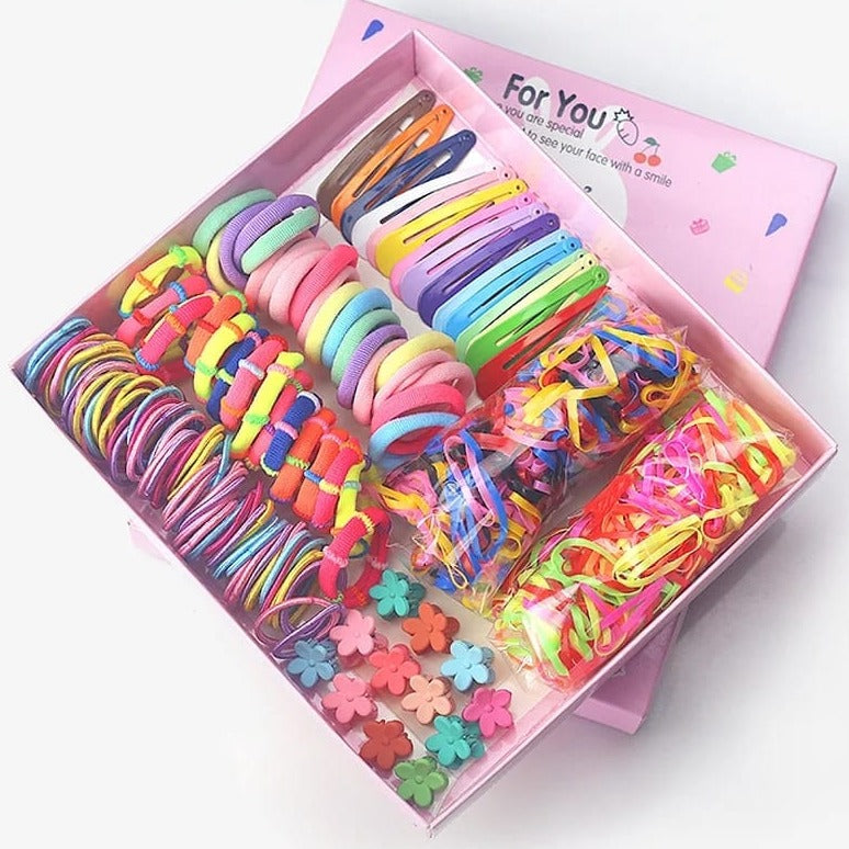 Heart Hair Accessories Box Set Of 830 Pieces