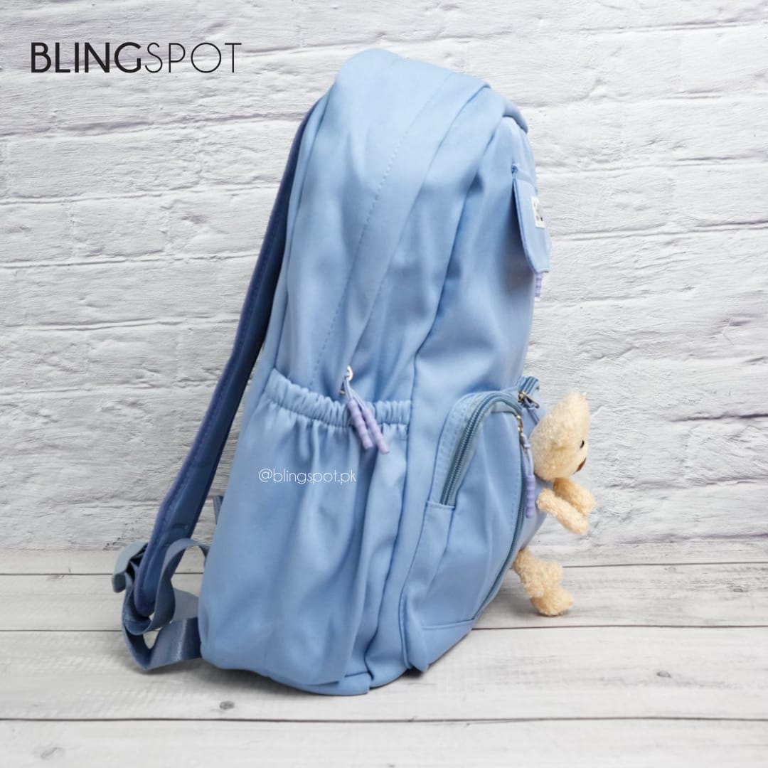 Cute Bear Blue  - Backpack