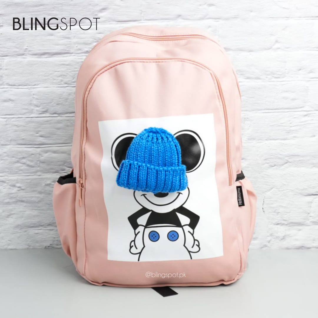 Micky Mouse Peach   - Backpack