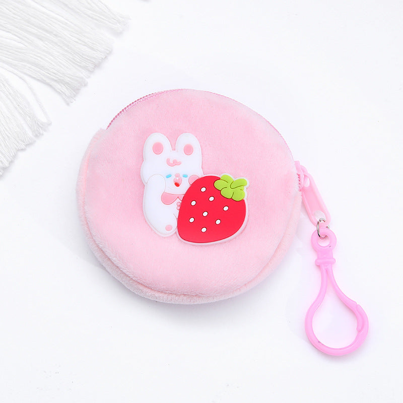 Rabbit Strawberry Mini Plush - Pouch