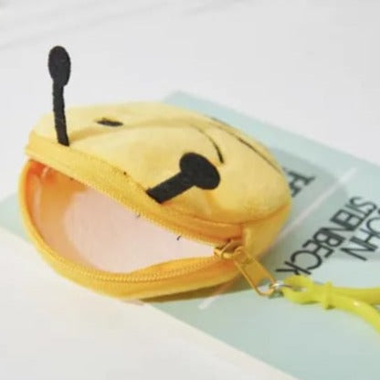 Honey Bee Mini Plush Pouch