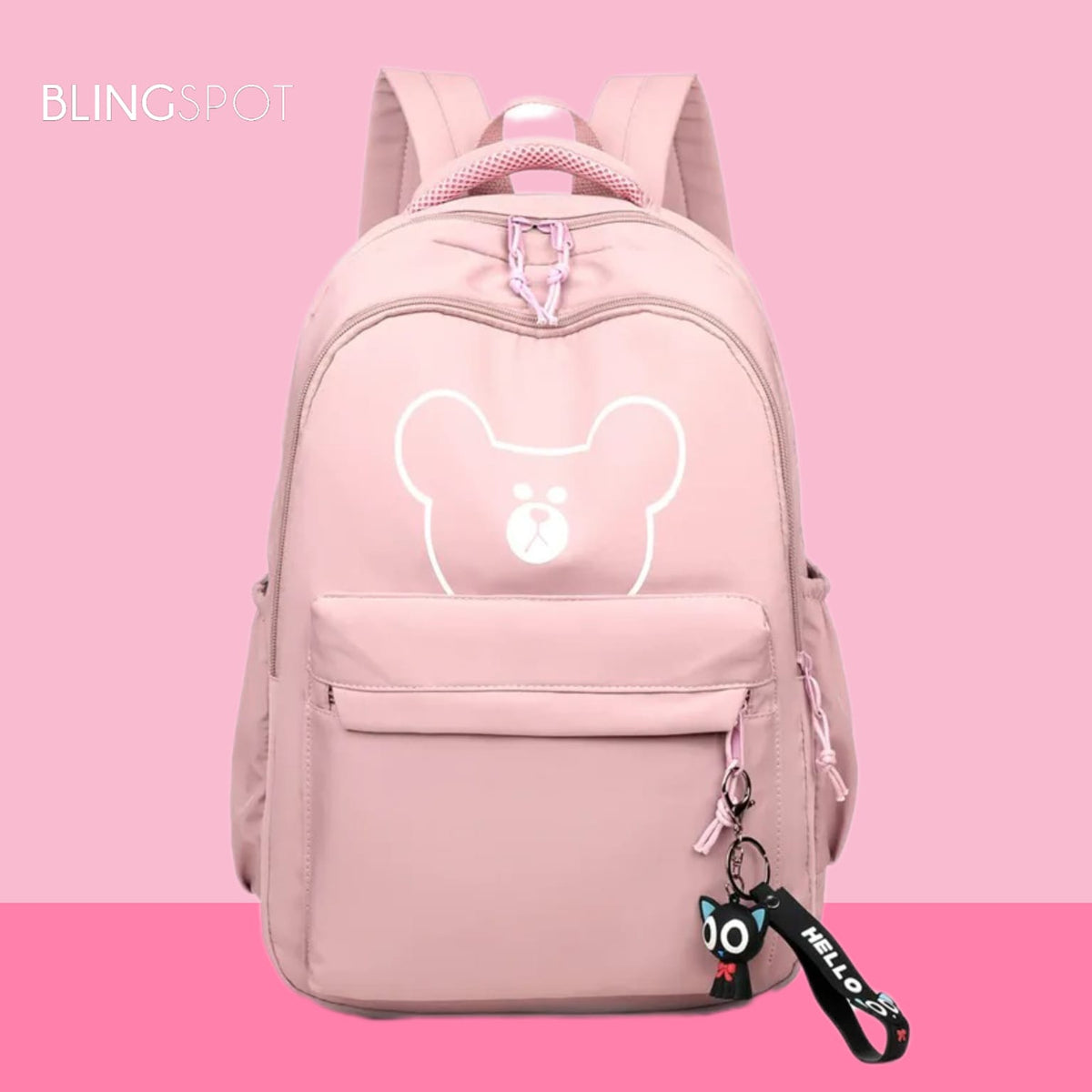 Bear Face Pink - Backpack