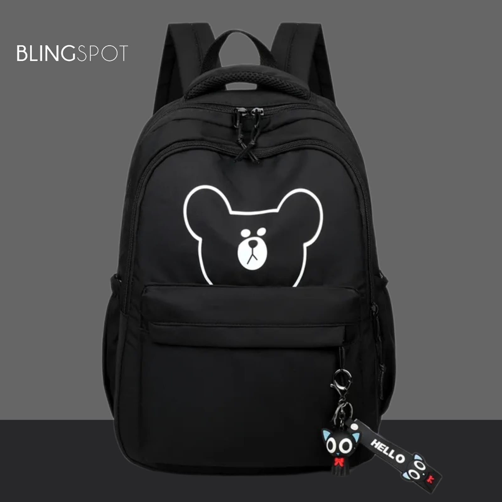 Bear Face Black - Backpack