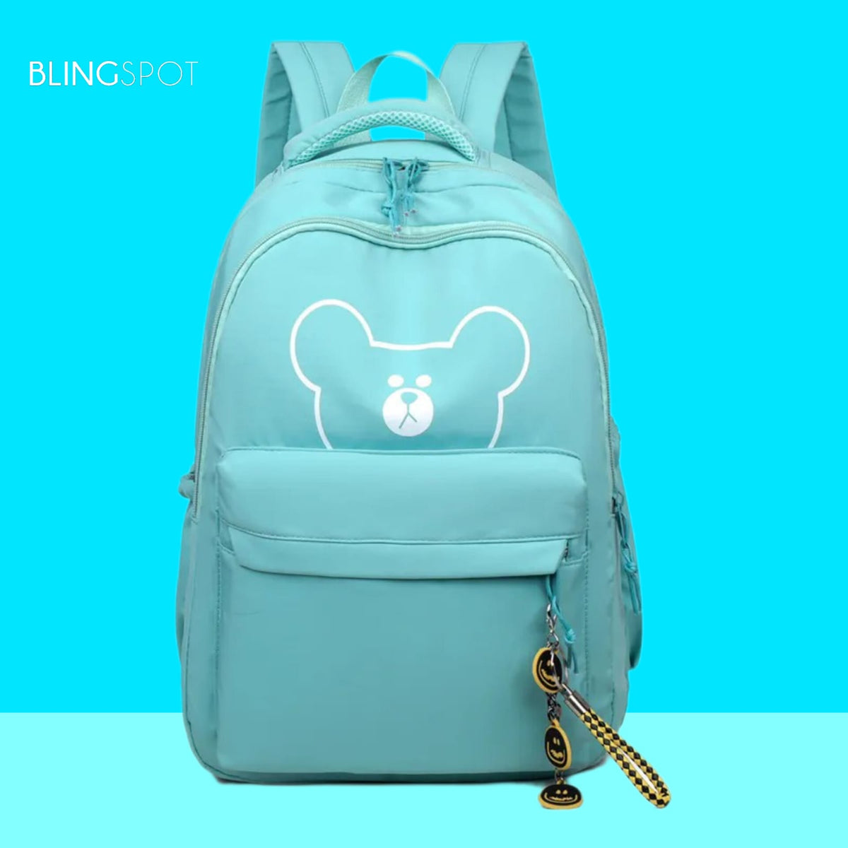 Bear Face Turquoise - Backpack