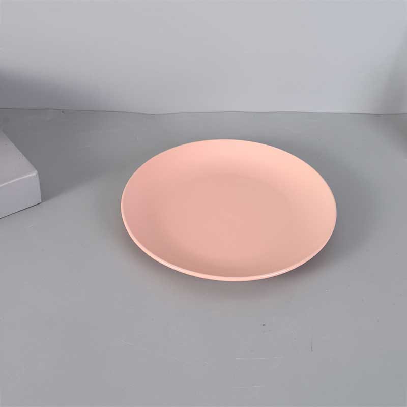 Pinkish Orange - Plate ( 8 Inch )