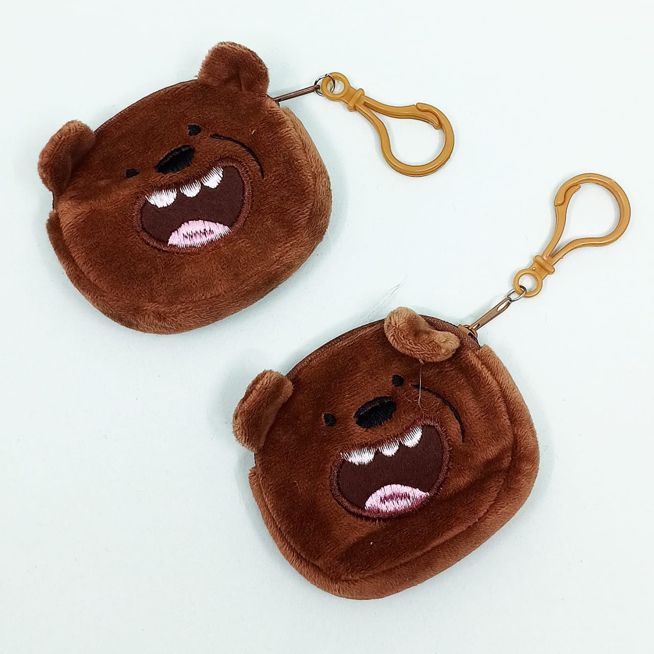 Brown Bear Mini Plush Pouch