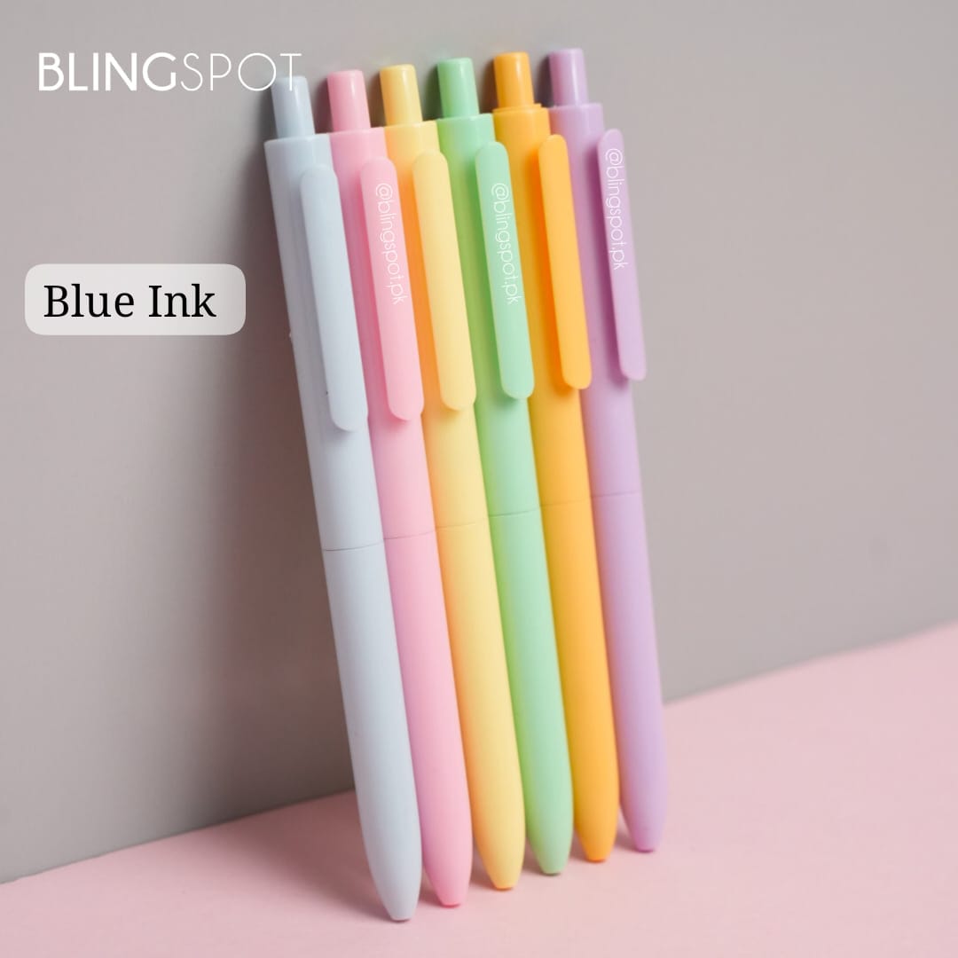 Macaron Color - Press Gel Pen Set Of 6