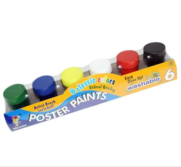 Keep Smiling Washable Poster Paints Set Of 6