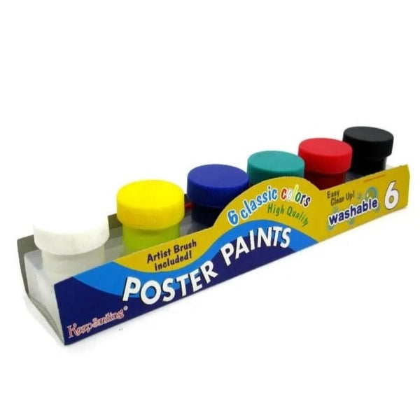 Keep Smiling Washable Poster Paints Set Of 6