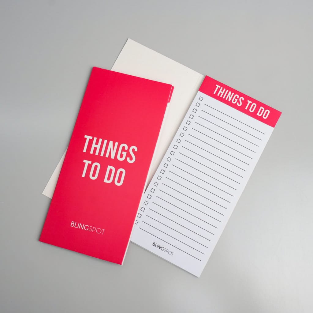 Tearable Red Things To Do - Notepad – The Blingspot Studio