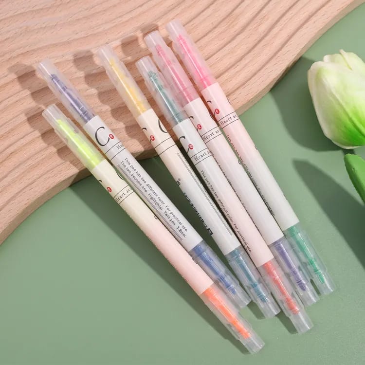 Duo - Highlighter Set Of 6 ( 12 Fluorescent Colors )