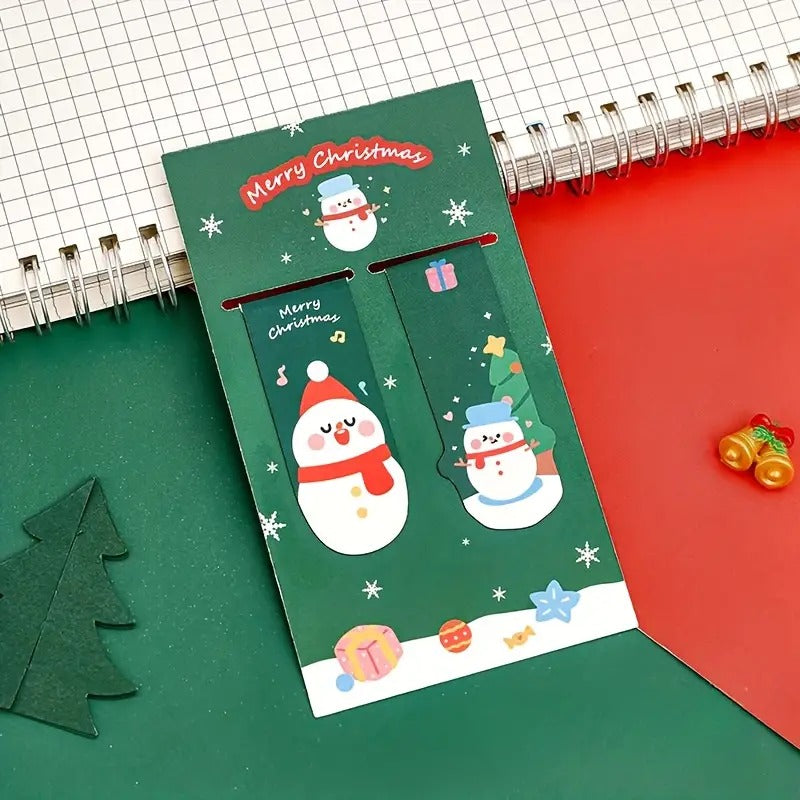 Merry Christmas Magnetic - Bookmark Set Of 2