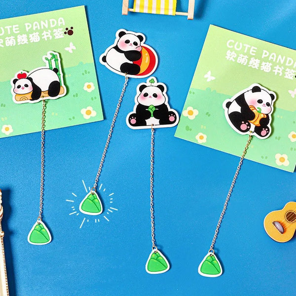 Cute Panda Dangling - Bookmark