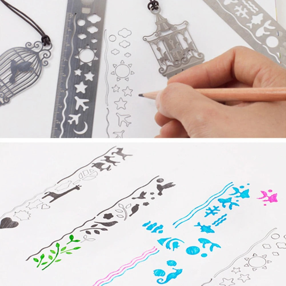 Stencil Stainless -  Bookmark Ruler