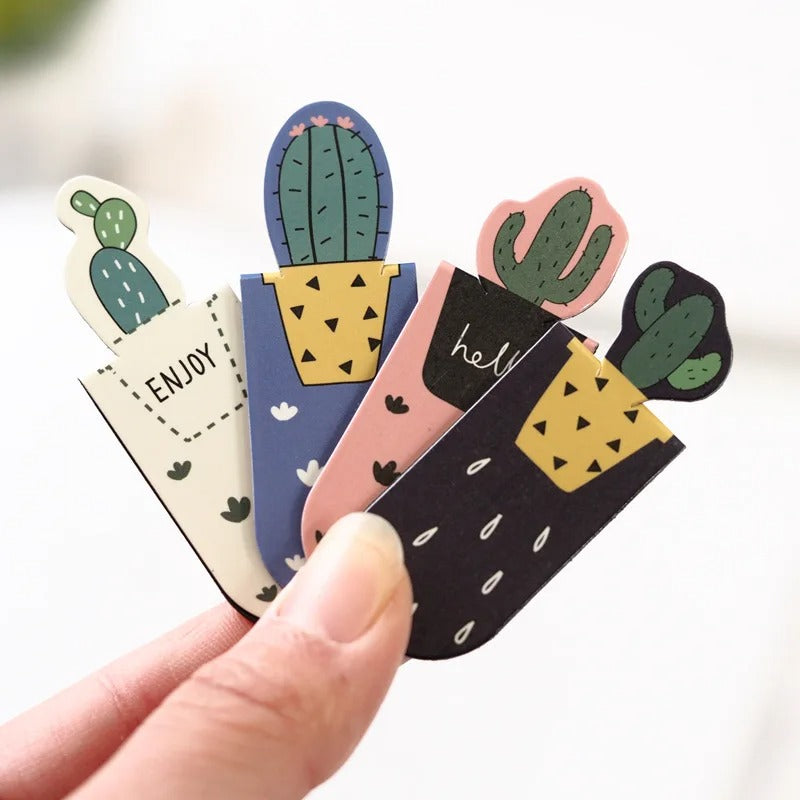 Hello Cactus Magnetic - Bookmark Set Of 3