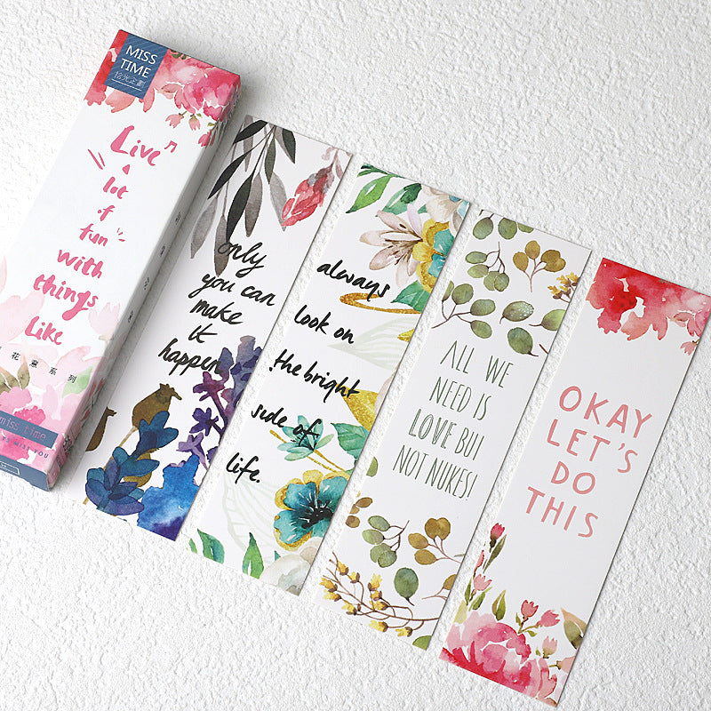 Floral Quotes - Bookmark