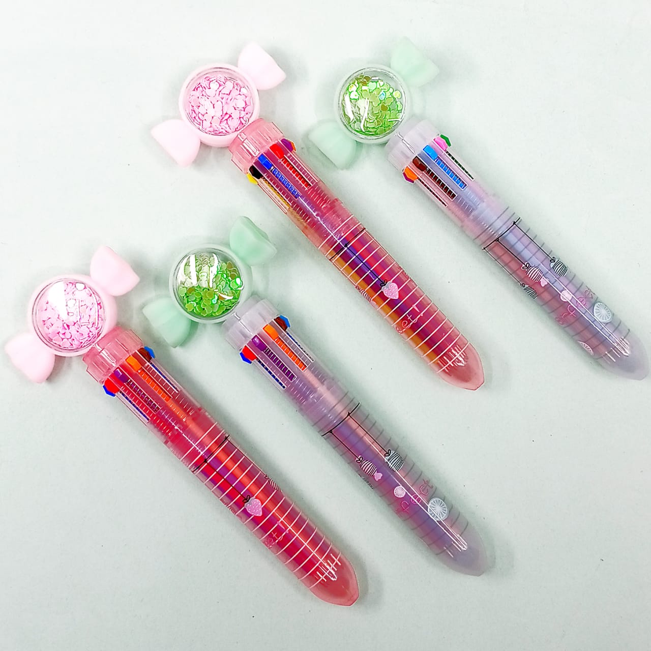 Sweet Candy Multicolored  - Ballpoint Pen 10 in 1