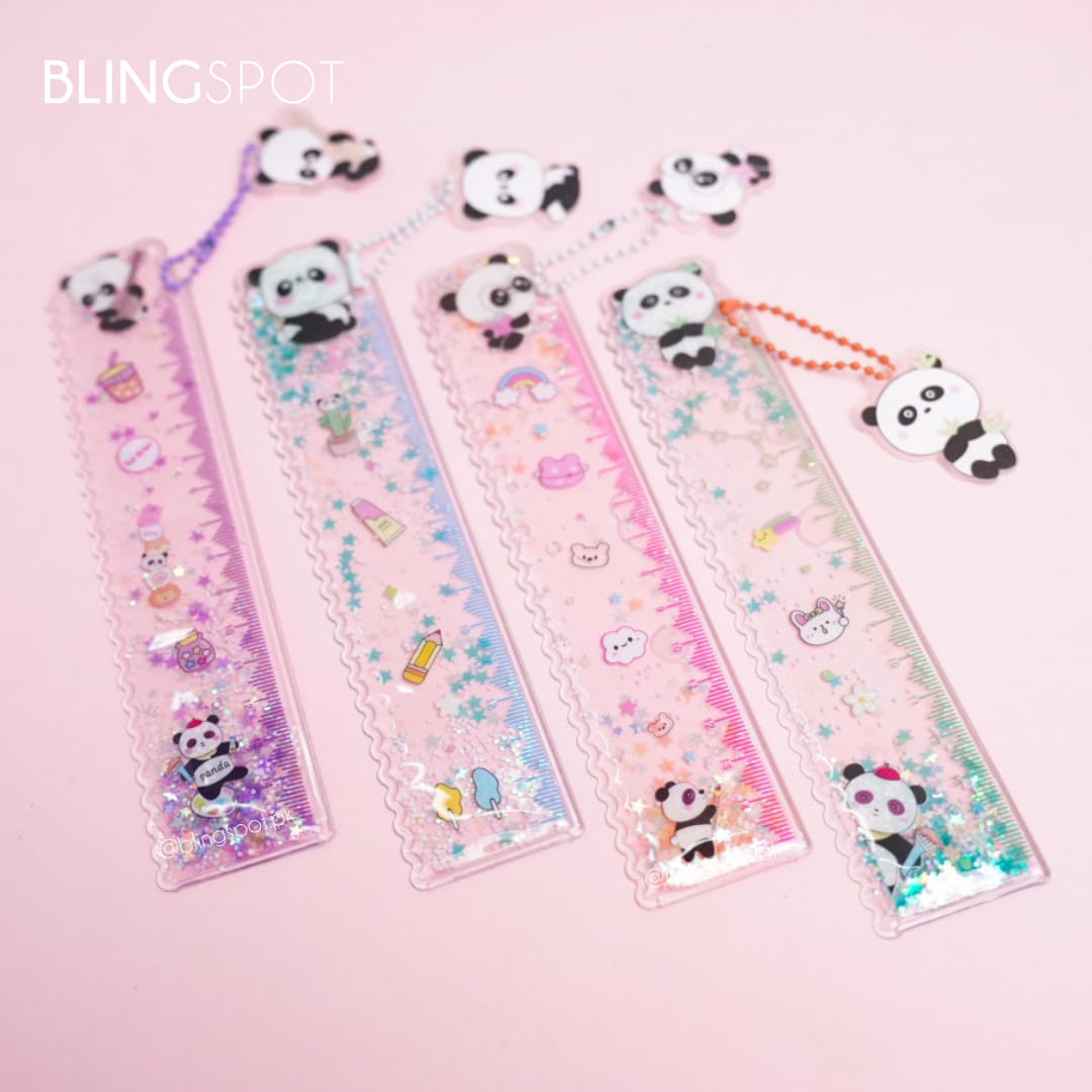 Panda Glitter Water - Ruler