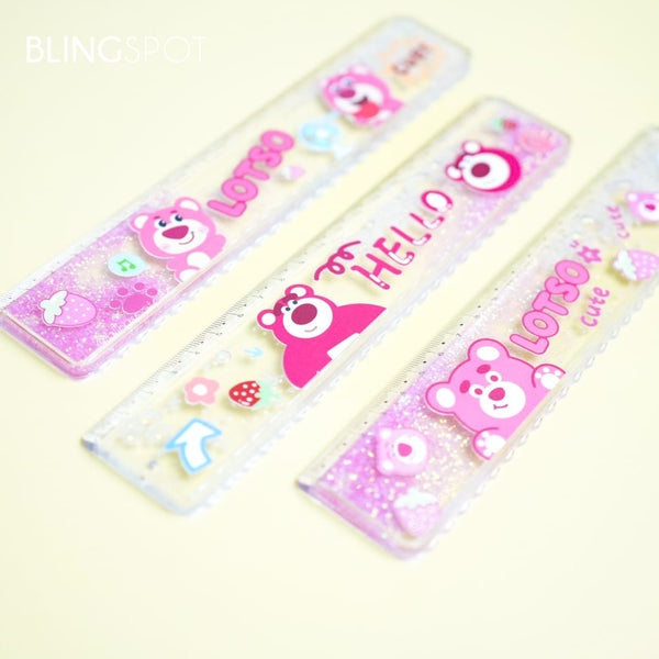 Hello Lotso Glitter Water  - Ruler