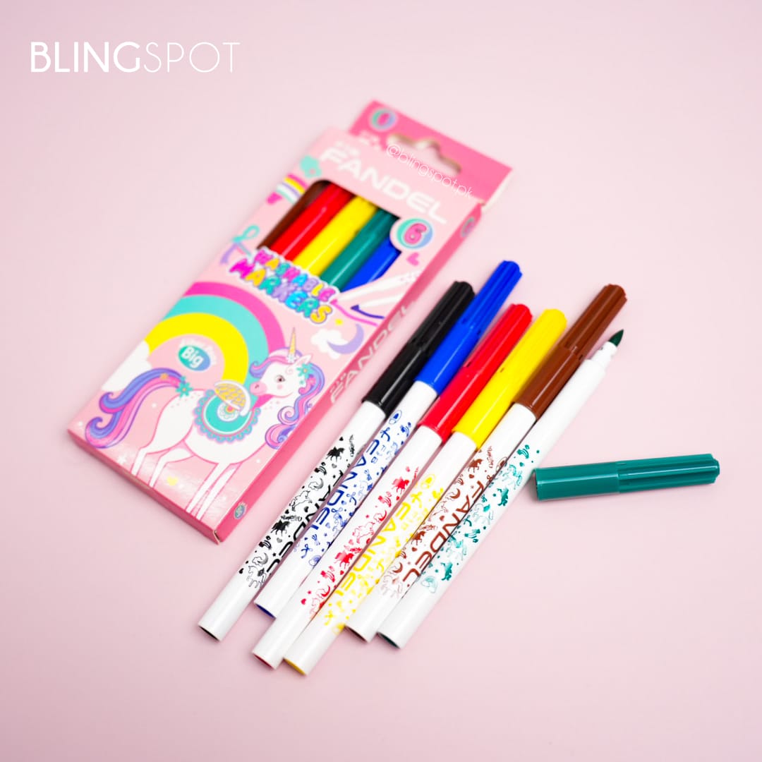 Unicorn Markers Classic Colors Set Of 6
