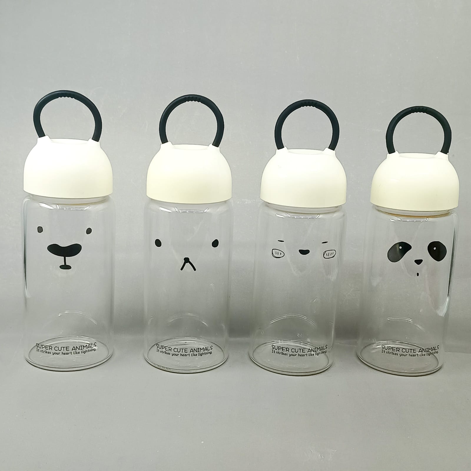 Cute Panda Glass - Water Bottle