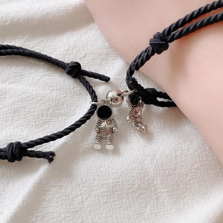 Astronaut Space Man Black - Bracelet Set Of 2