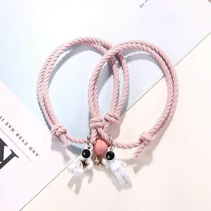 Astronaut Star Pink - Bracelet Set Of 2
