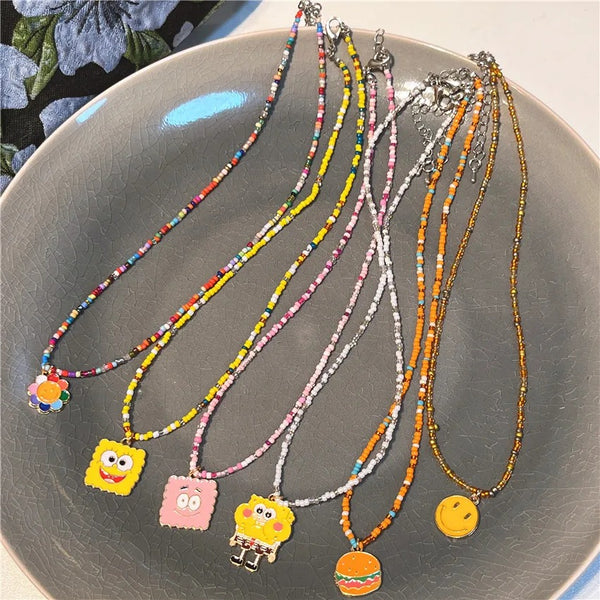 Spongebob  Multi Beads - Necklace