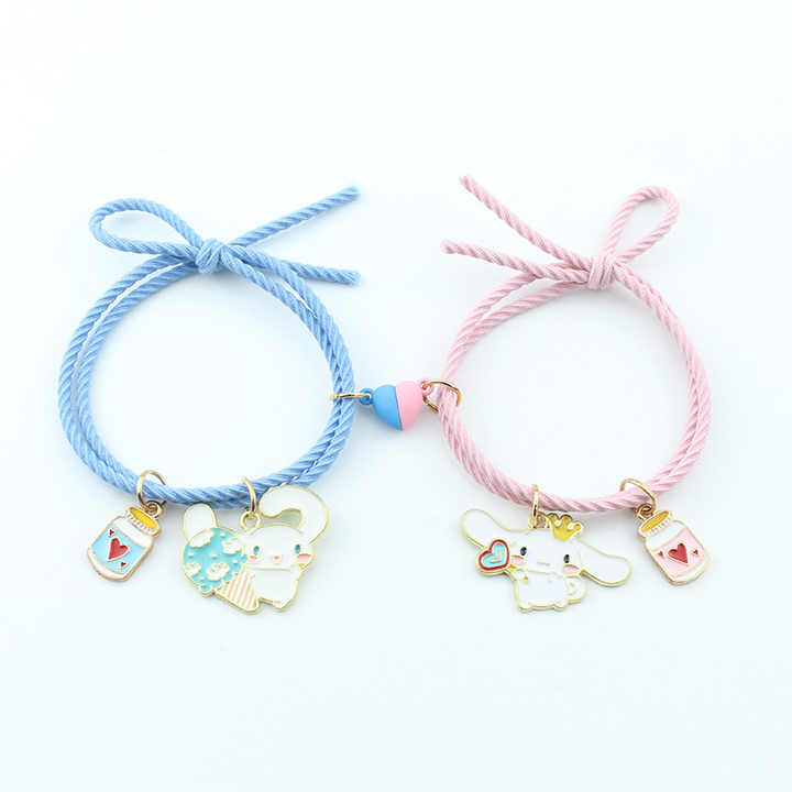 Cinnamoroll Pink & Blue Magnetic Bracelet Set Of 2