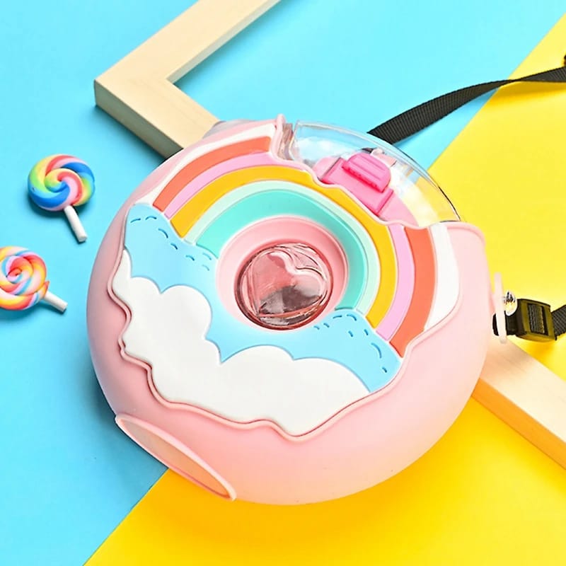 Rainbow Donut Pink - Water Bottle