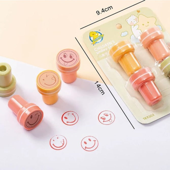 Cute Smiley - Stamp Set Of 4