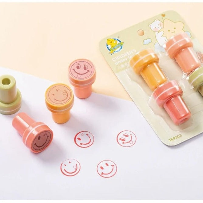 Cute Smiley - Stamp Set Of 4