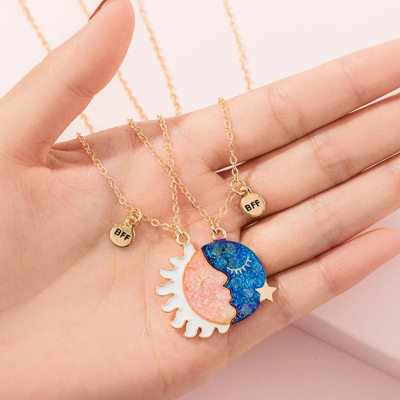 Sun Necklace  ( BFF ) Set of 2