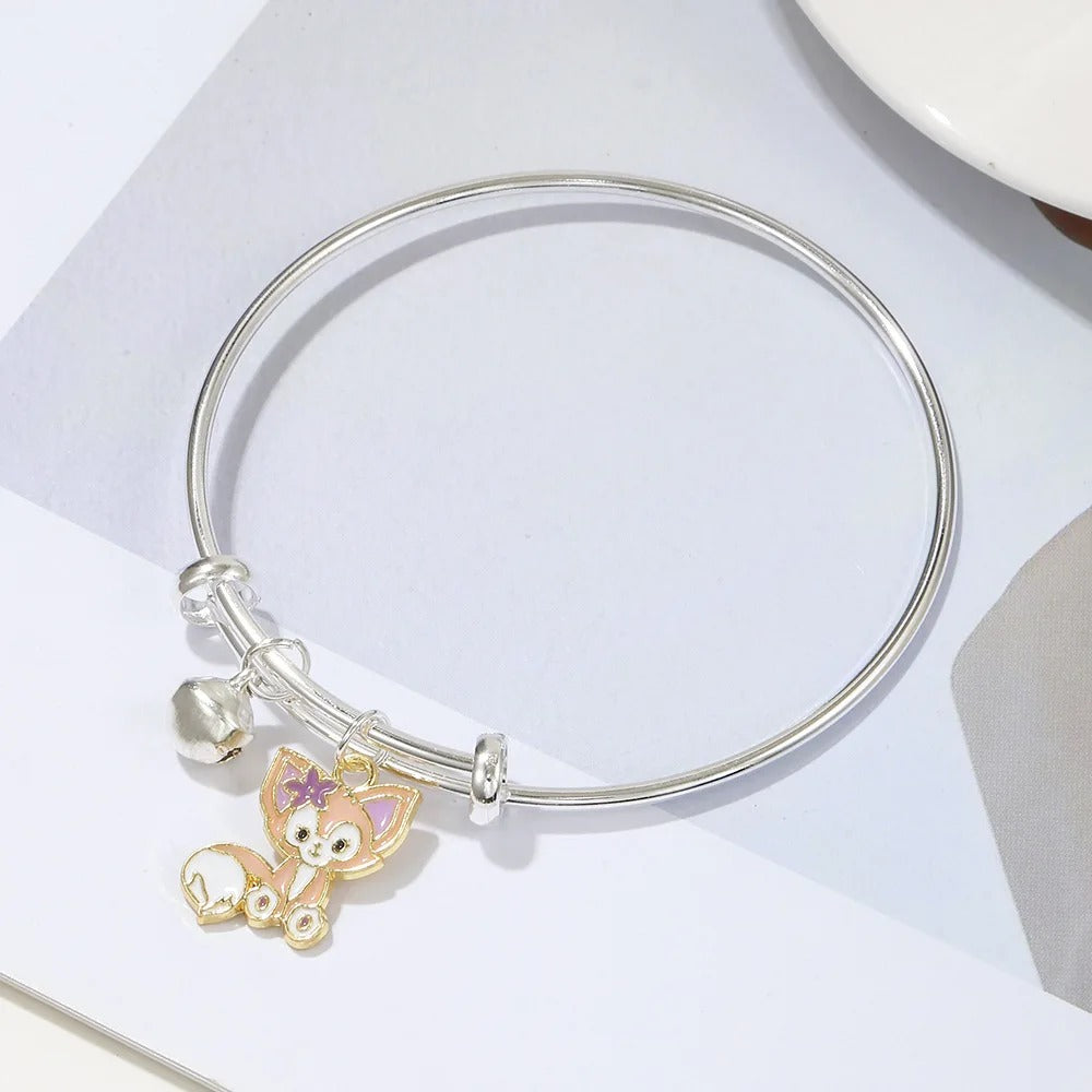 Lina Bell Heart Bangle - Bracelet