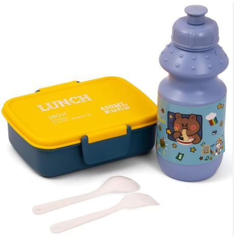 Fighting Bear Lunch Box &amp; Water Bottle Set - (  3 in 1 )