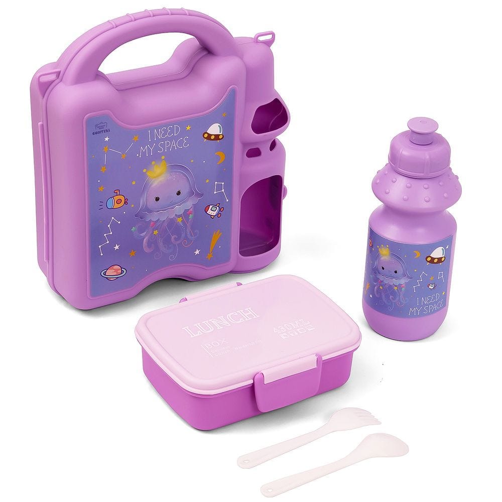 I Need My Space Lunch Box & Water Bottle Set - (  3 in 1 )