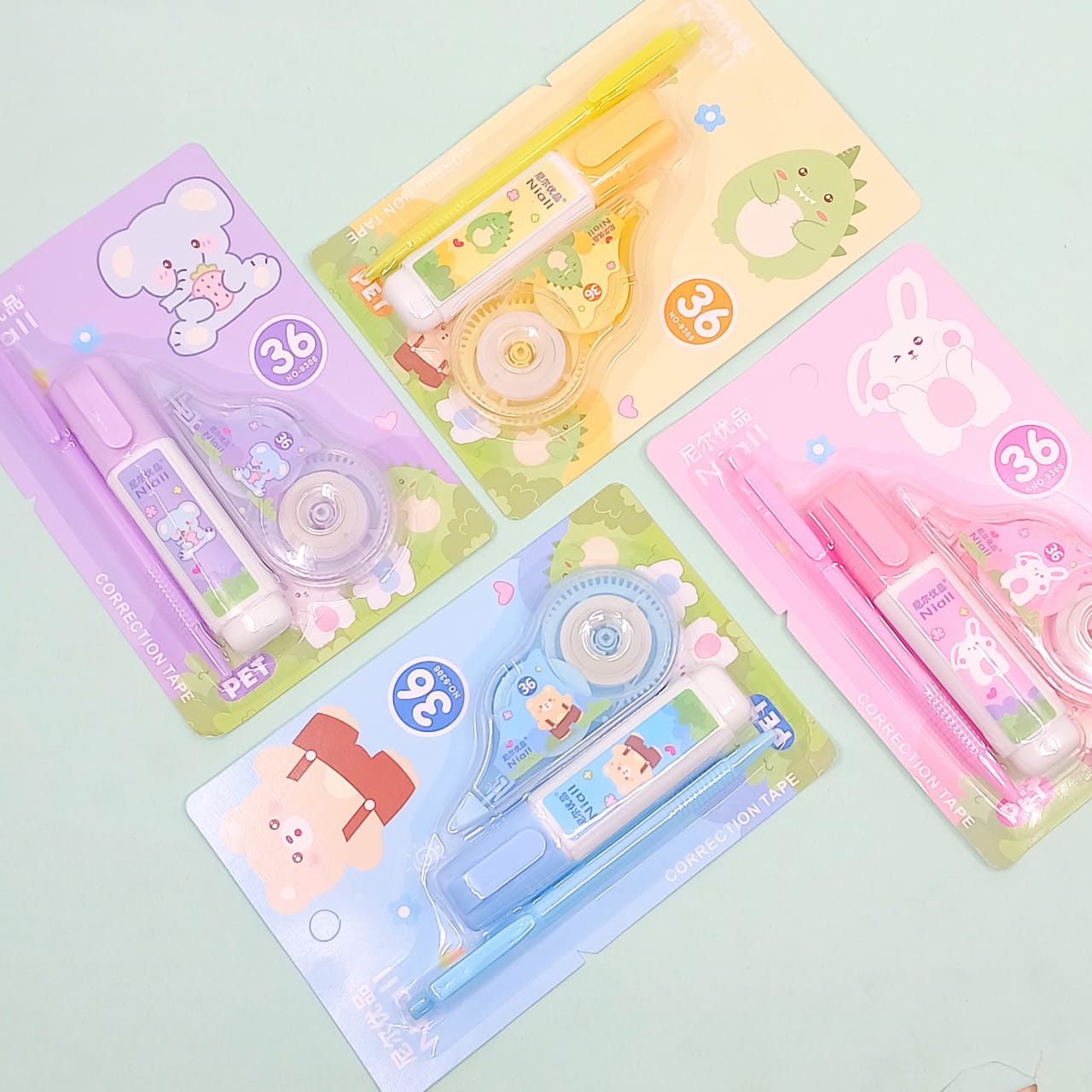 Cute Animals - Stationery Set ( Correction Tape )