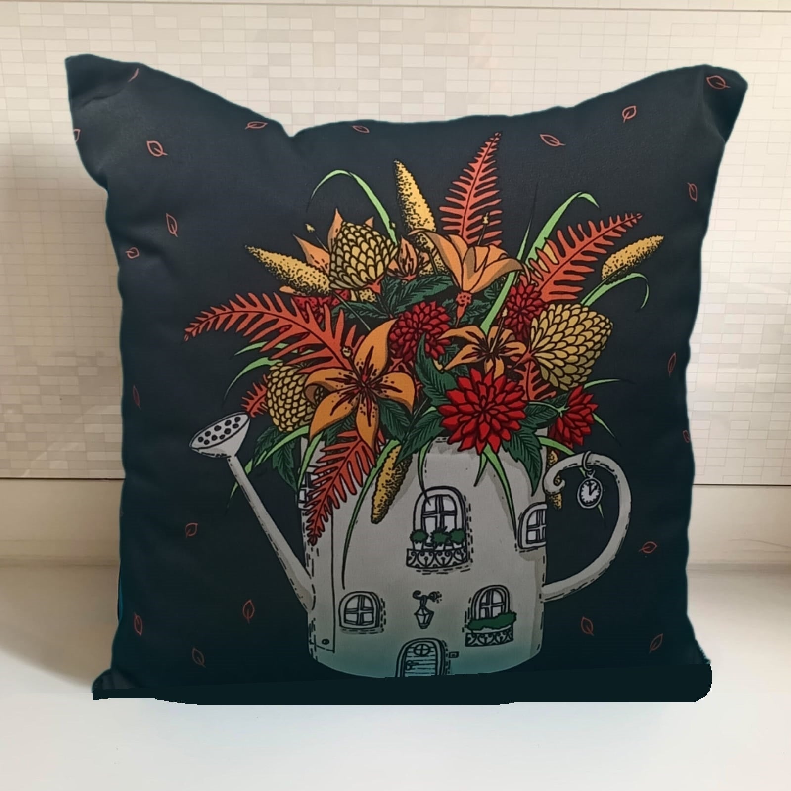 Garden Flower Kettle  - Cushion