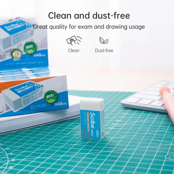 Deli Scribe Soft White Eraser