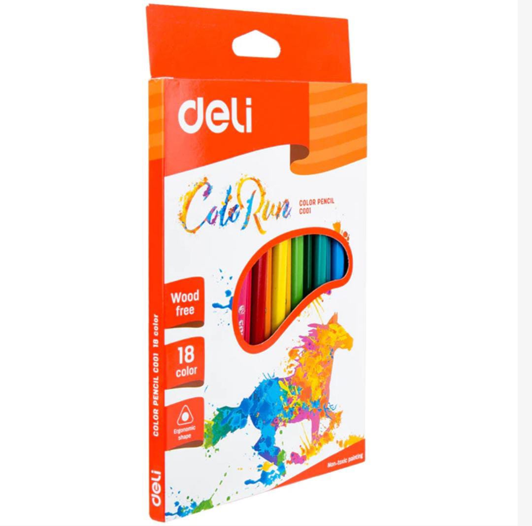 Deli Color Run Pencil Colors Set Of 18