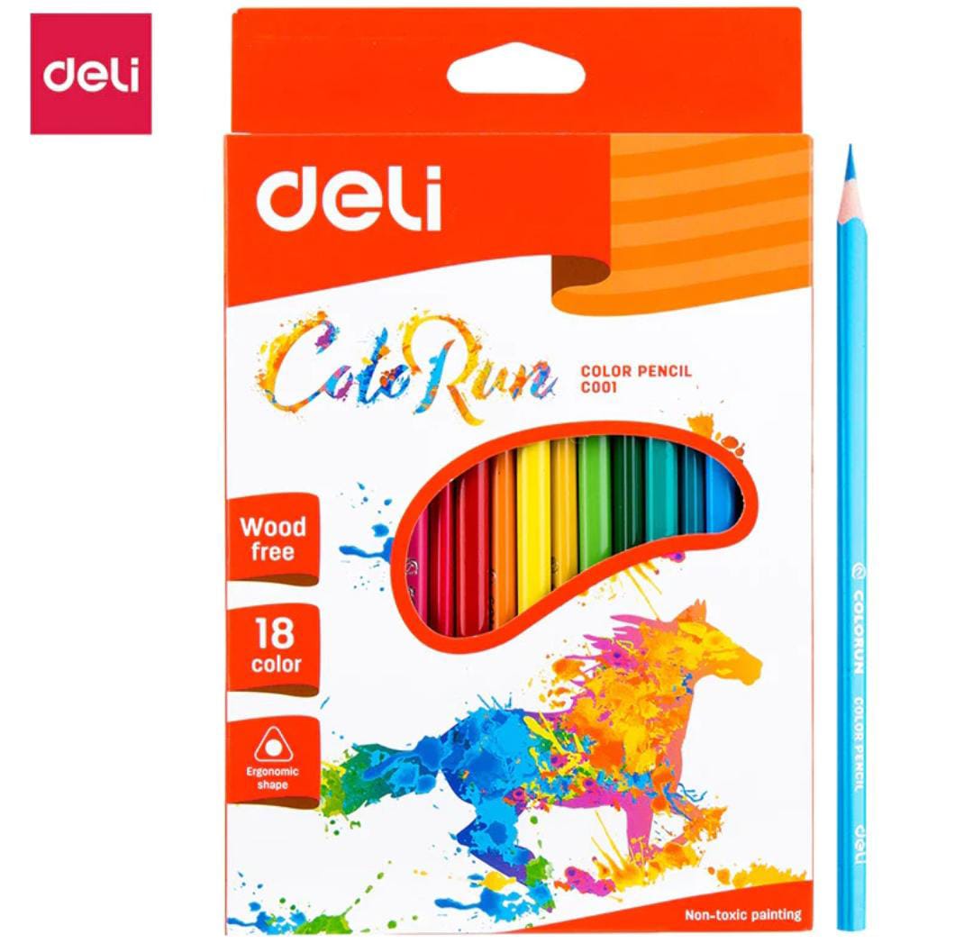 Deli Color Run Pencil Colors Set Of 18